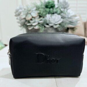 Dior pouch leather with star zipper (gwp)